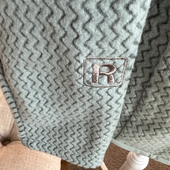 Patagonia Light Blue Zigzag Jacket with Beige Pocket - Picture 5 of 11